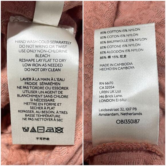 FREE PEOPLE NWT Love Her Keyhole Ruched Tank in Summer Sparrow Size S - Picture 9 of 9